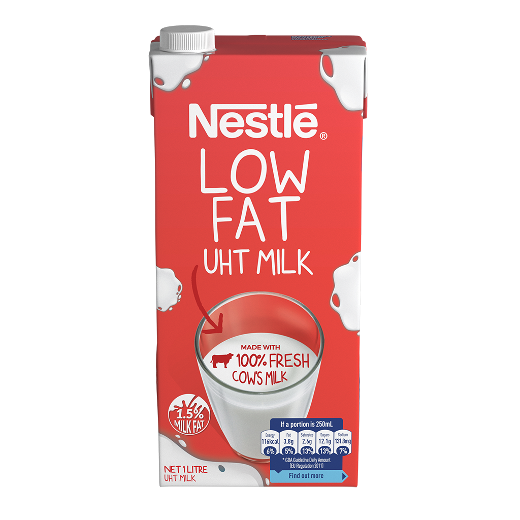 Nestle UHT 100% Low Fat Milk w/Screw Cap (1L)