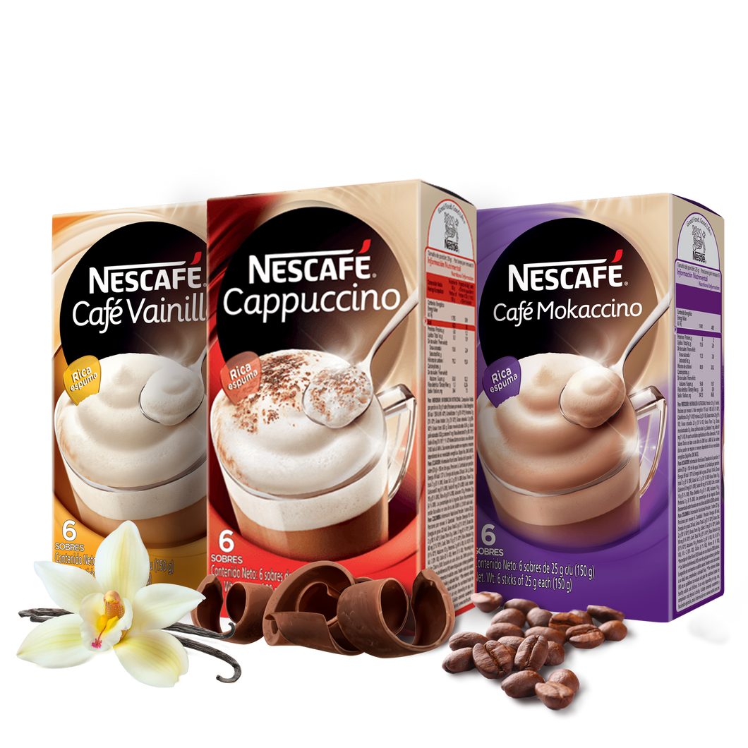 Nescafe Cappuccino Stick Mix (FrvMok/Org) 3(6x25g)