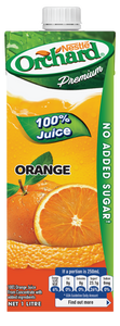 Orchard 100% Orange Juice NSA w/Screw Cap (1L)