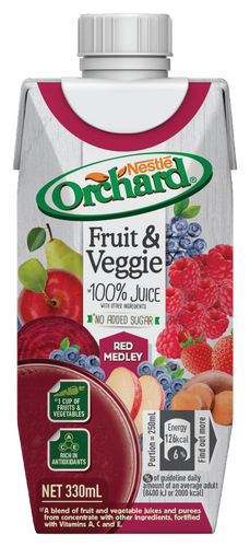 Orchard Fruit & Veggie 100% Juice Red (330ml)